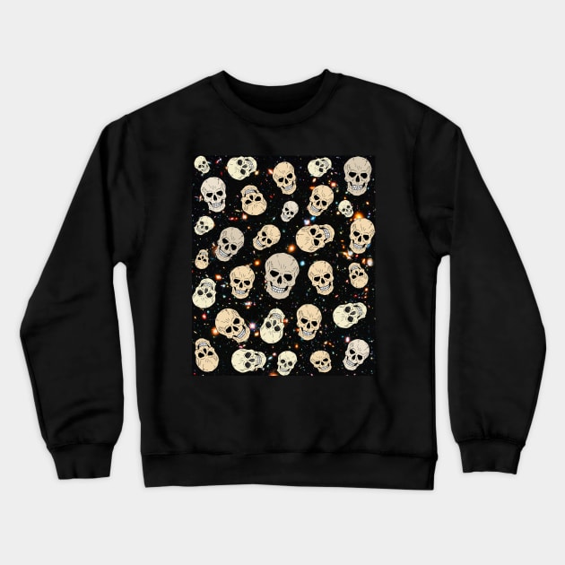 Skulls #2 Crewneck Sweatshirt by headrubble